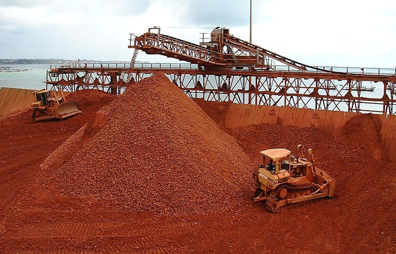 Bauxite mining in Brazil